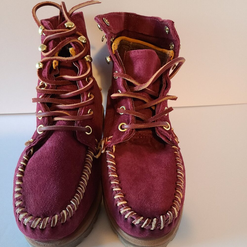 AUTHENTIC SEBAGO SIX DEGREES SUEDE (NUBUCK) CHUNKY ANKLE BOOTS SIZE 7.5 MEDIUM